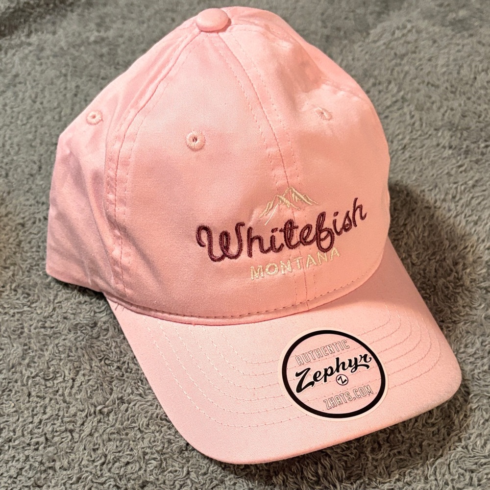 Zephyr Pink Whitefish Montana Cap